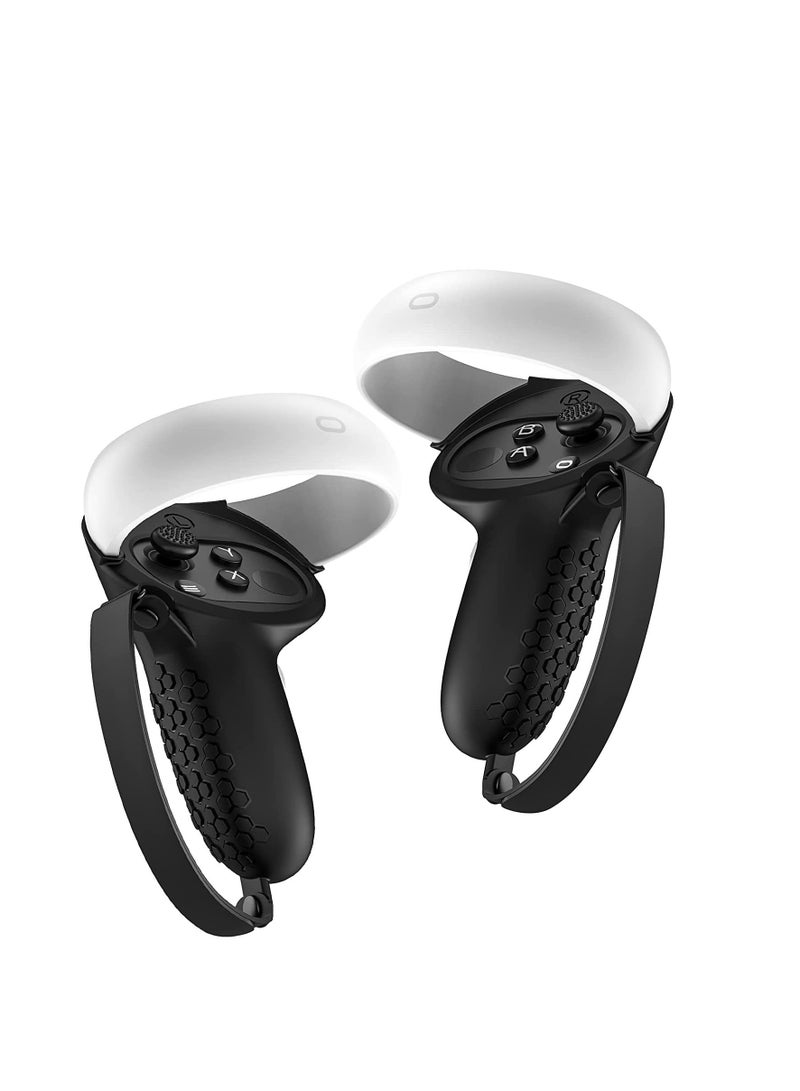 حافظة واقية من السيليكون لسماعات رأس Oculus Quest 2 VR ووسادة العين ومقبض وملحقات الزر - Image 3