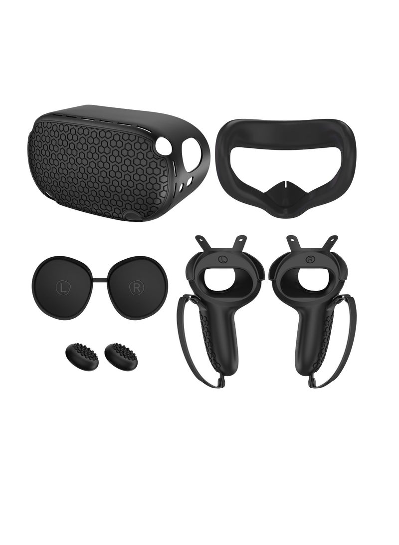 حافظة واقية من السيليكون لسماعات رأس Oculus Quest 2 VR ووسادة العين ومقبض وملحقات الزر - Image 1