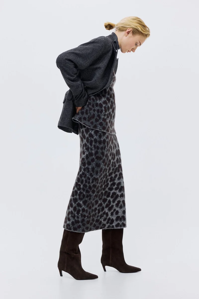 H&M Jacquard-knit skirt