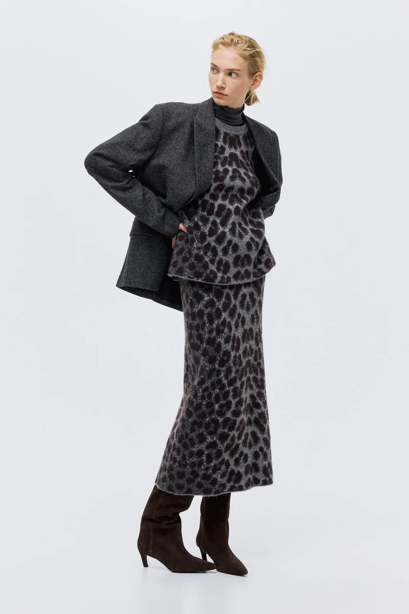 H&M Jacquard-knit skirt