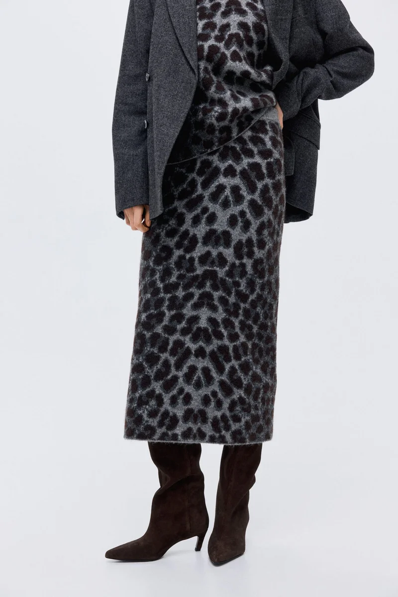 H&M Jacquard-knit skirt