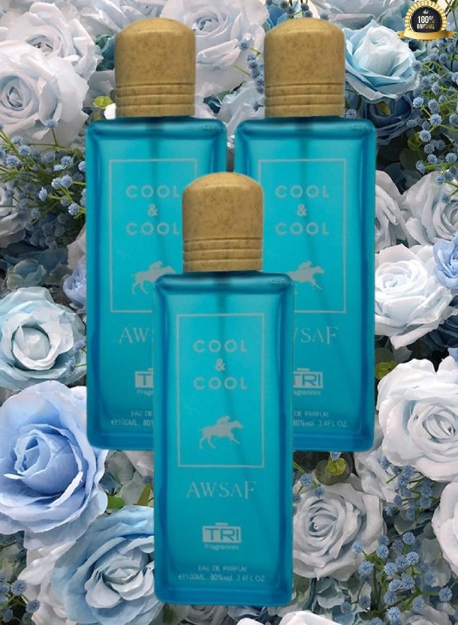 تي أر آي 3 قطع عطر كول اند كول أوصاف 100 مل - Image 1