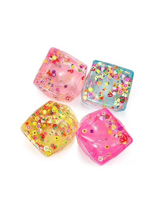 CGS Slow-Bounce Ice Cube Slime Sensory Toy – Assorted Colors - Image 2