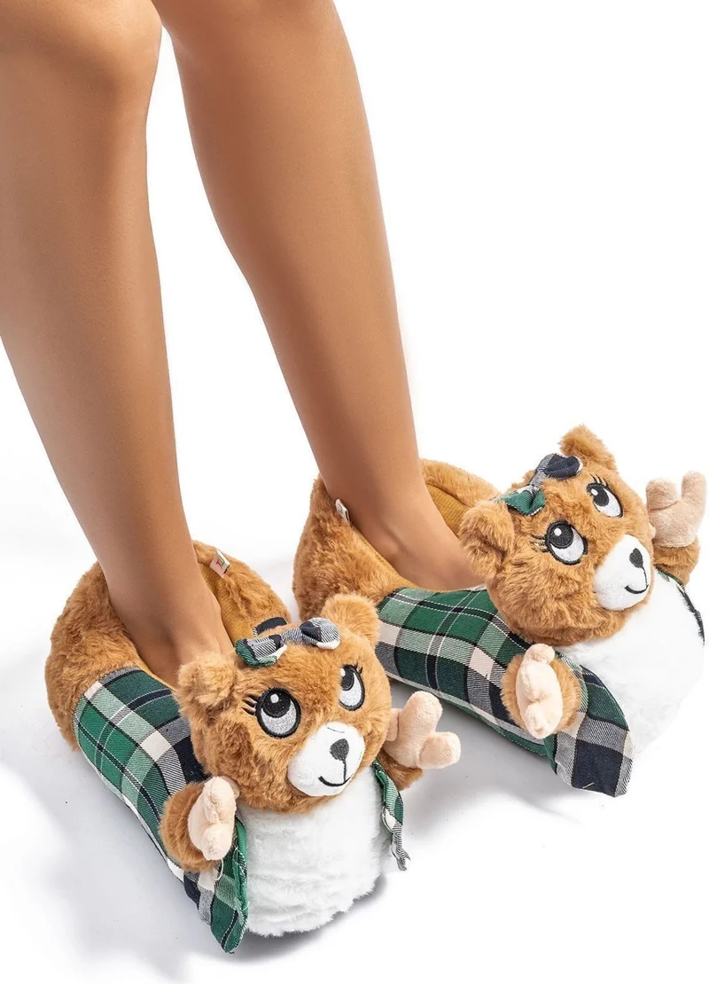 Twigy Yogi Women's, Waiter Boy Animal Slippers Brown 36/41 CC0626