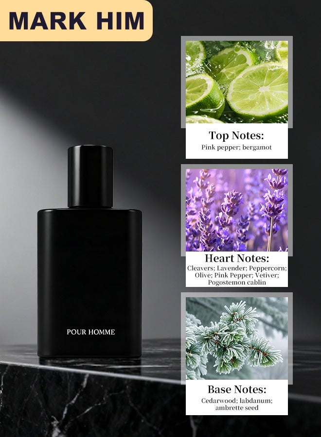 MARK HIM Perfume Gift Set for Men Eau de Parfum (3x30mL) Luxury Fragrance Gift Set Long-Lasting Perfume Woody Citrus & Musk - Image 3