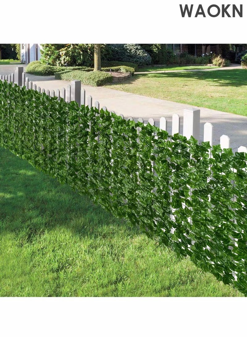 دبليو أيه أو كي أن سياج أخضر مصنوع من أوراق الشجر الاصطناعية، حديقة خضراوات صناعية، سياج شبكي للخصوصية بطول 3 أمتار، عشب صناعي، نباتات صناعية، أوراق خضراء قابلة للتمدد، ديكور حديقة المنزل، سياج شبكي مزخرف، جدار أخضر، ديكورات خارجية، فناء منزلي، ديكورات منزلية. - Image 4
