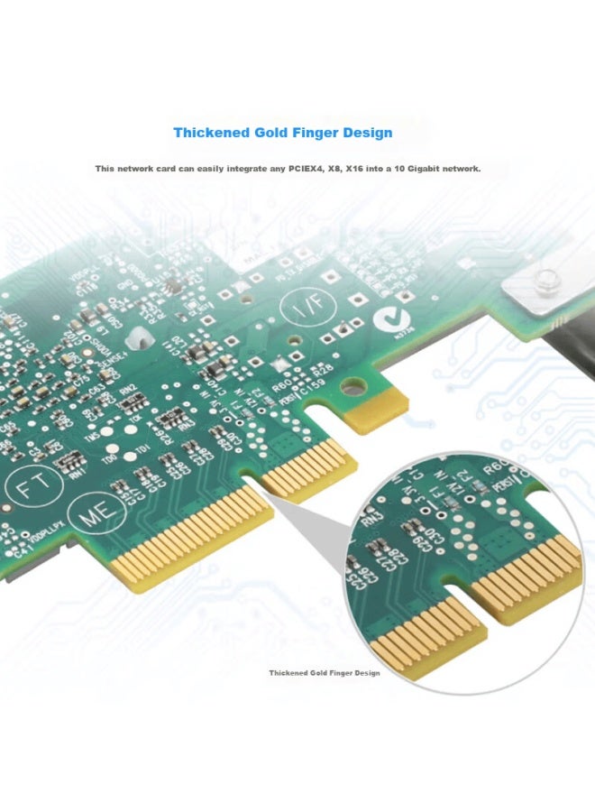 Percko 10gbe Network Card Marvell Mcx311a-xcat Compatible With Mcx512a-acat Mcx4121a-acat 25g 40g 100g 200g 400g Rdma Network Card - Image 2