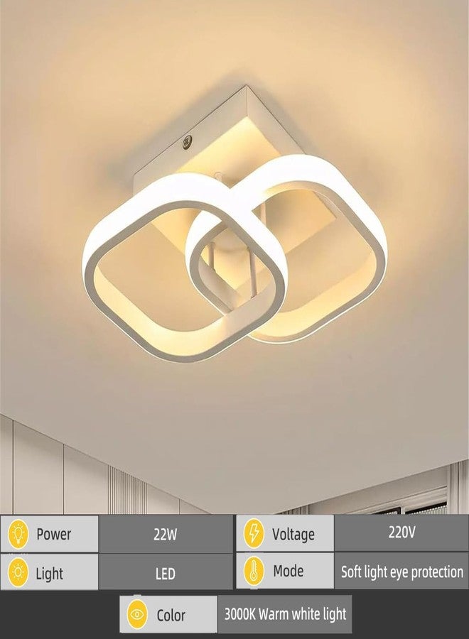 Desidiya Modern Dimmable Minimalist LED Pendant Light, Modern Flush Mount Fixture with Adjustable Light, Three Color Dimming for Bedroom, Living Room, and Dining Room False Ceiling Pendant Light - Image 2