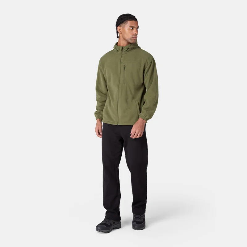 Sun and Sand Sports Green Men's Fleece Jacket for Men | Best Price UAE