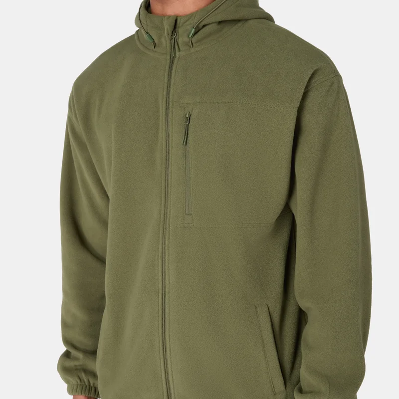 Sun and Sand Sports Green Men's Fleece Jacket for Men | Best Price UAE