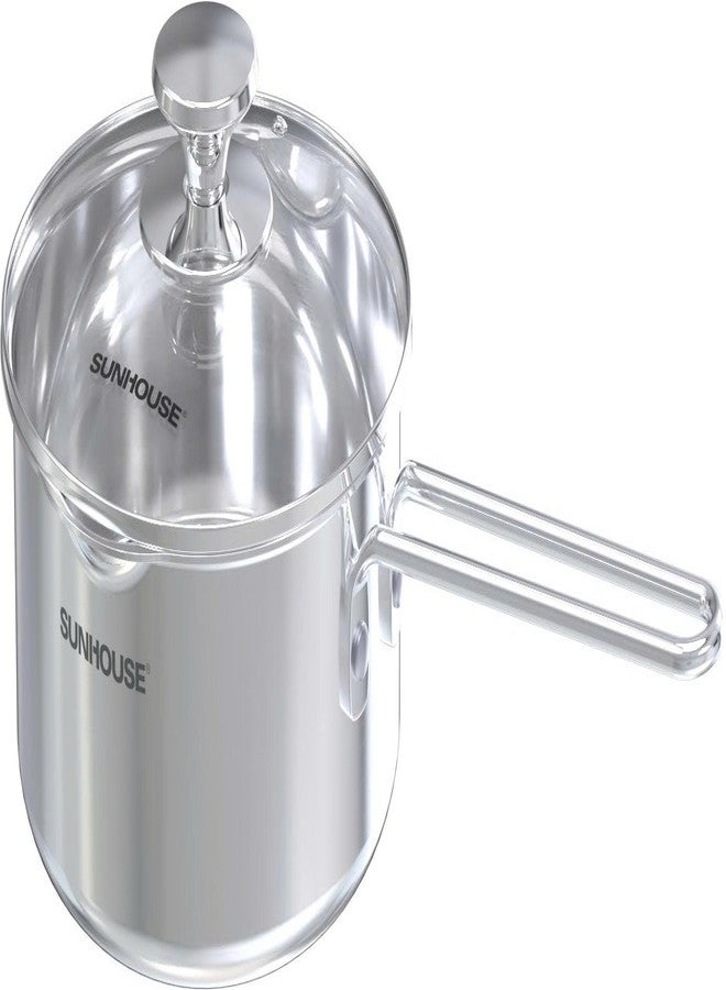 SUNHOUSE 1.5 QT Sauce Pan with Lid & Pour Spouts, Tri-Ply Base - Image 1