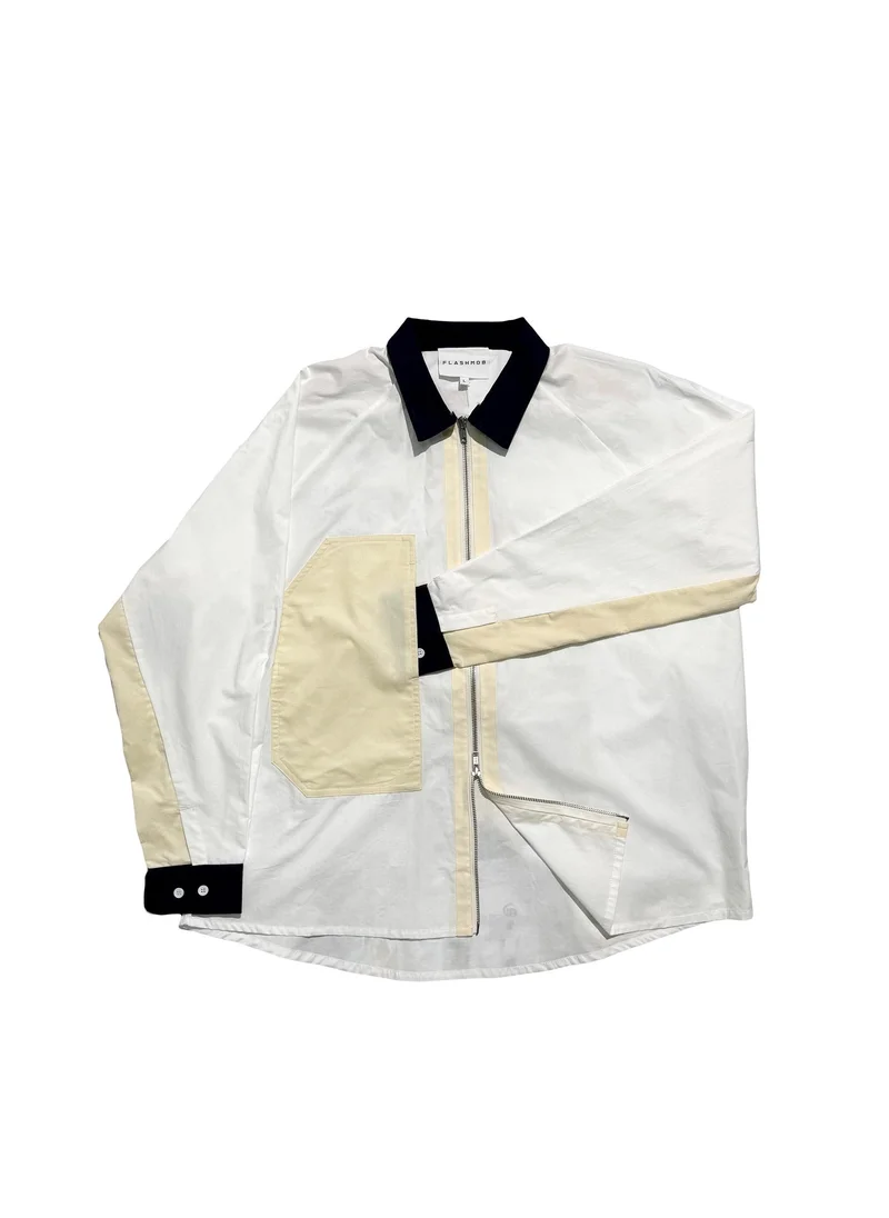 فلاش موب نيشن Multicolor Panel Poplin LS shirt