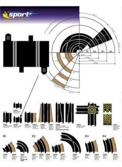 Scalextric C8200 Track Quarter Straight 3.25 Inches  - Image 3