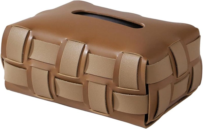 Double Compartment Tissue Dispenser Holder Contemporary Storage Case Color A - Image 2