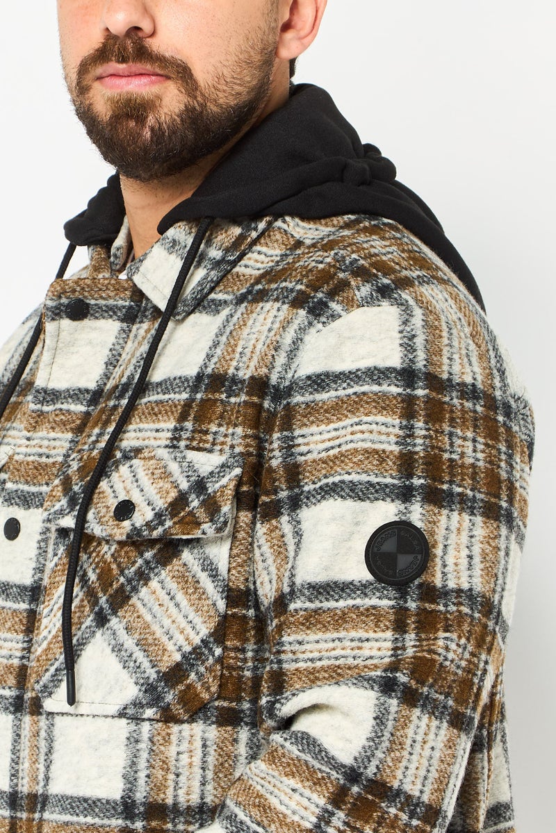 SALSA Men Plaid Jacket Shirt, Multicolor - Image 2