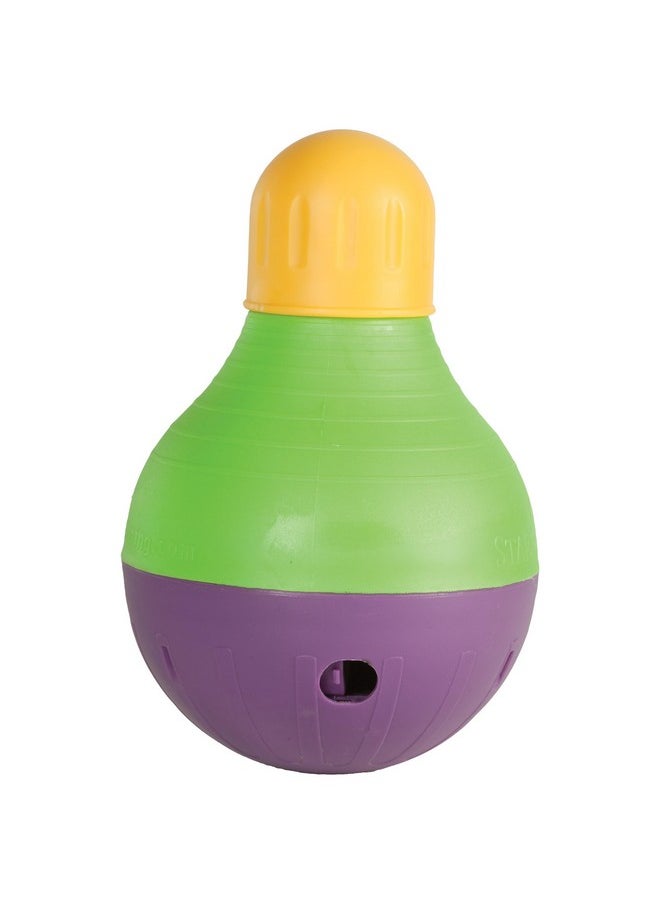 StarMark - BobALot Interactive Dog Pet Toy, Large, Yellow/Green/Purple - Image 1