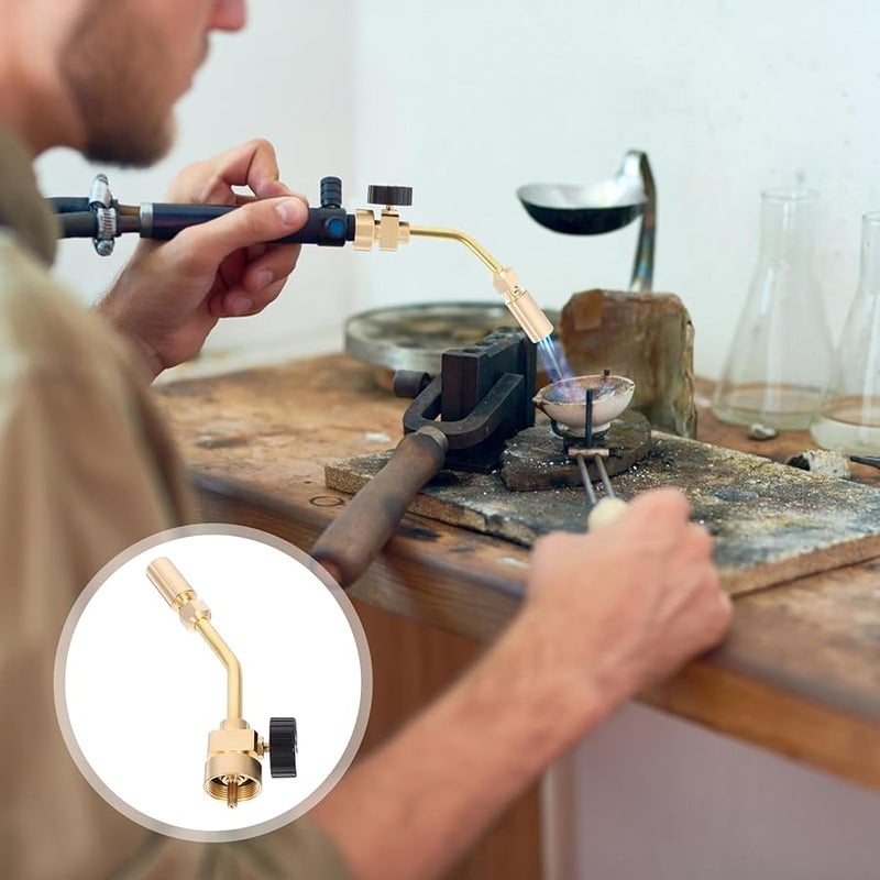 Brass Portable Propane Torch Head for Soldering Brazing and DIY Crafts - Image 3