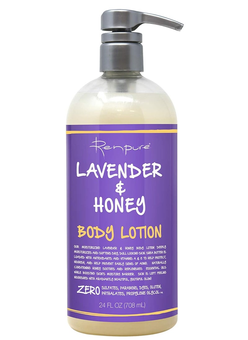 Renpure - Lavender & Honey Body Lotion 24 fl oz - Image 1