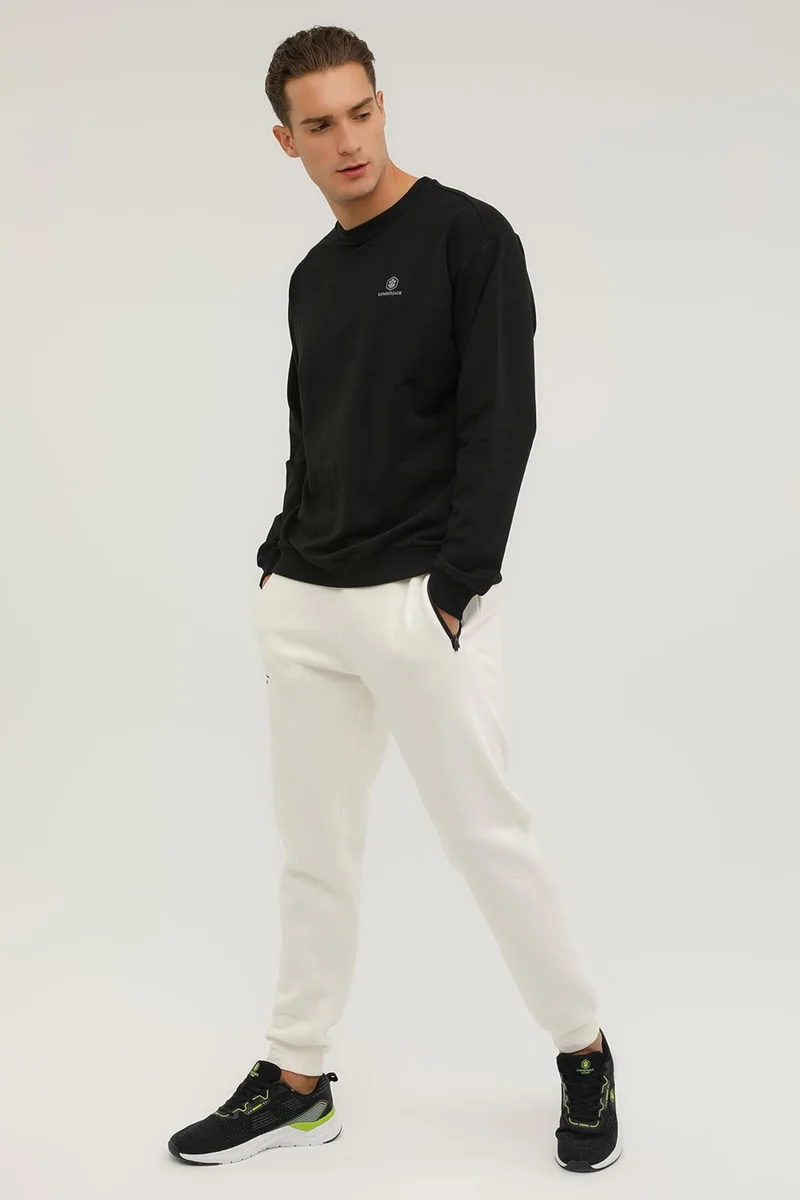 لامبرجاك M-SN75 Basic C Neck Sweat Black Men's Sweatshirt