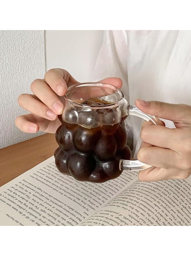 Spaceshoop Heat Resistant Bubbles Shaped Glass Hot and Cold Drinks Mug - 350ml  - Image 3