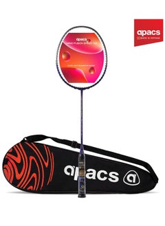 Apacs Nano Fusion Speed 722 Graphite Unstrung Badminton Racket with Full Racket Cover | For Intermediate Players | 76 grams | Maximum String Tension - 30lbs  - Image 1