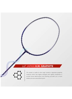 Apacs Nano Fusion Speed 722 Graphite Unstrung Badminton Racket with Full Racket Cover | For Intermediate Players | 76 grams | Maximum String Tension - 30lbs  - Image 3