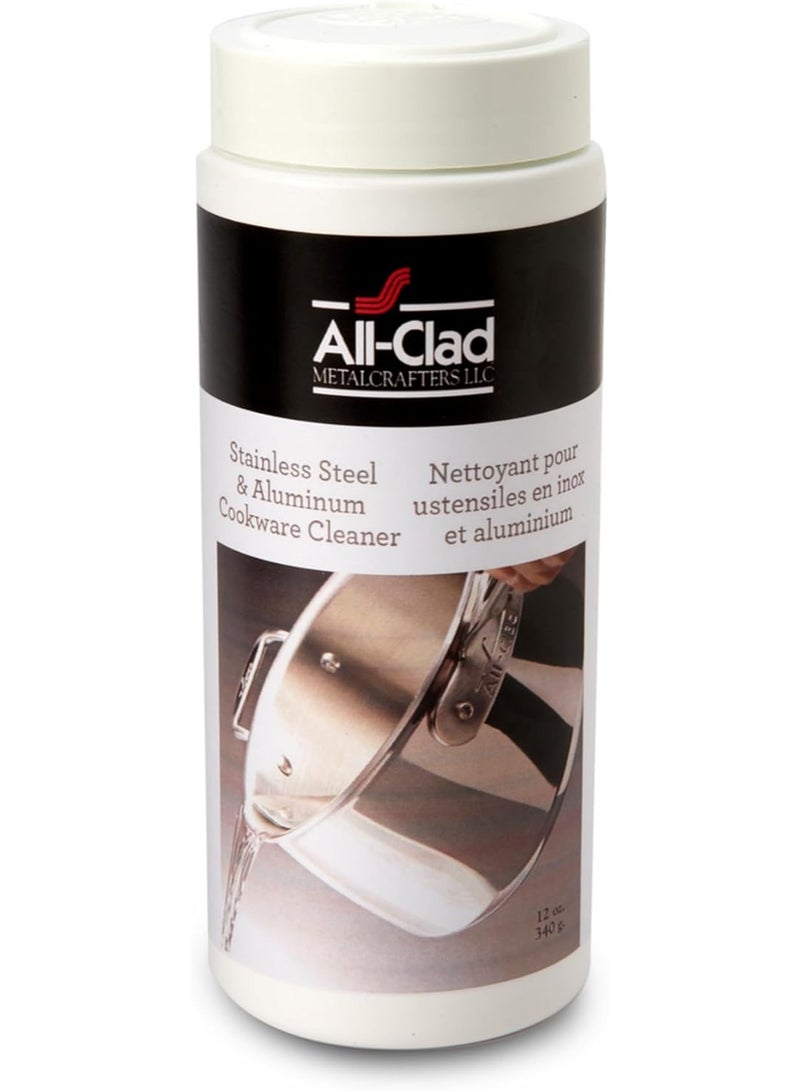 All-Clad All-Clad Specialty Powder Stainless Steel Cleaner and Polish 12 Ounce Pots and Pans, Cookware White  - Image 1