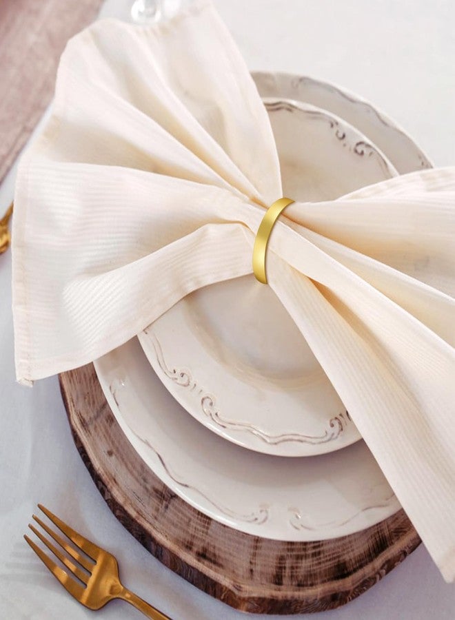 FACULX 200pcs Gold Napkin Rings Bulk,FACULX Round Gold Metal Napkin Buckles Suitable for Dining Tables,Parties, Everyday Use,Weddings,Banquets,Kitchens,Valentine's Day,and Table Settings - Image 5