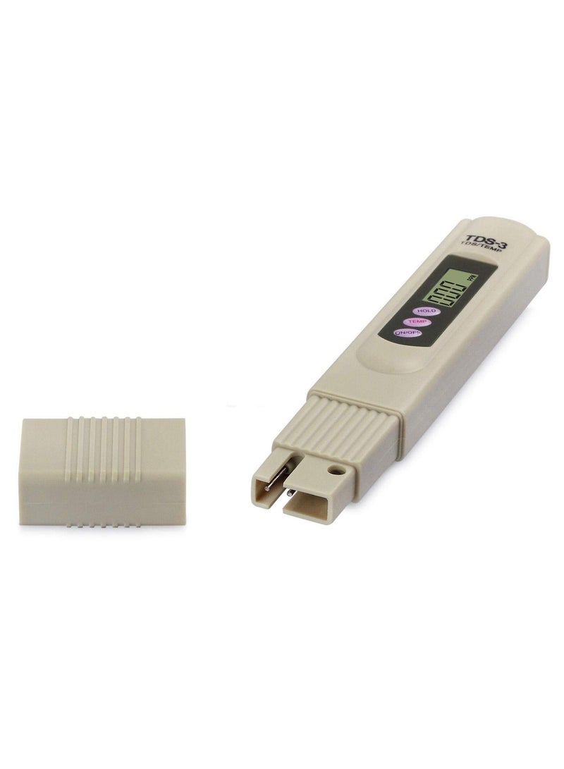 تي دي إس 3 جهاز قياس نقاء المياه الرقمي TDS، قلم رقمي لقياس نقاء المياه TDS، جهاز قياس رقمي لقياس نقاء المياه TDS - جهاز محمول لقياس الشوائب لجودة مياه الشرب، يقيس إجمالي المواد الصلبة الذائبة للاستخدام المنزلي وأحواض السمك. - Image 2