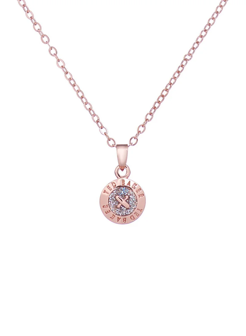 Ted Baker Elvina Enamel Button Pendant Necklace