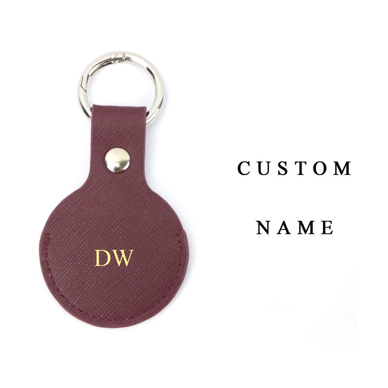 Apple Airtag Protective Case Dog Anti-Loss Tracker Locator Protective Shell Keychain Pendant Light Luxury Style Genuine Leather - Image 5