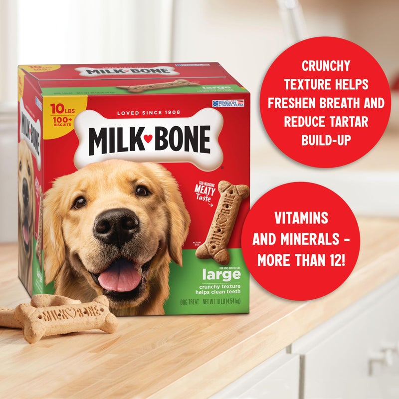 Milk-Bone Original Dog Treats Biscuits for Large Dogs, 10 Pounds (Packaging May Vary) - Image 3
