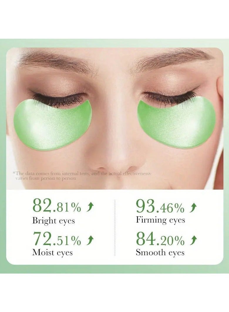 SADOER 60pcs/Box, Luxurious Aloe Vera Collagen Crystal Eye Masks - Deeply Moisturizing, Firming, and Revitalizing Eye Care for a Radiant Look - Gentle, Non-Irritating, and Easy to Use - Image 4