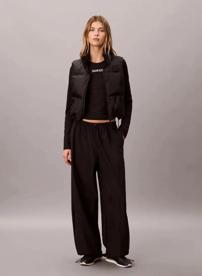 Calvin Klein black Performance Mesh Long Sleeve Gym T-Shirt for Women | Best Price UAE