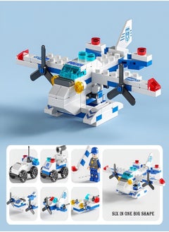 Beautiful 6-In-1 Building Blocks Assembled Children's Educational Toys-Aircraft Series  - Image 2