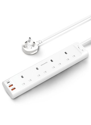 Moxedo 20W Power Strip Surge Protector 7 Way 1 USB-C PD Ports + 2 USB-A Ports + 4 AC Outlets Fast Charging with 2M Cable Length - pzsku/Z169747D17B2A9E30E926Z/45/_/1664634540/264c75e6-ce3a-44b4-882a-b817fe6764e1