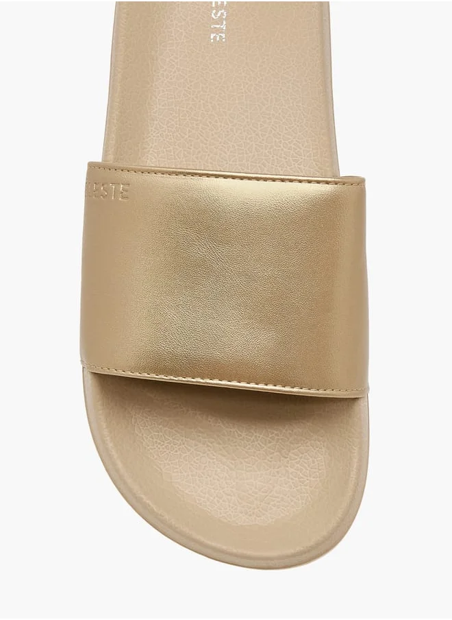 سيليست Womens Solid Slip-On Slides
