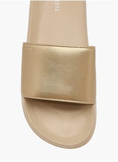 Celeste Womens Solid Slip-On Slides  - Image 3