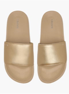 Celeste Womens Solid Slip-On Slides  - Image 2