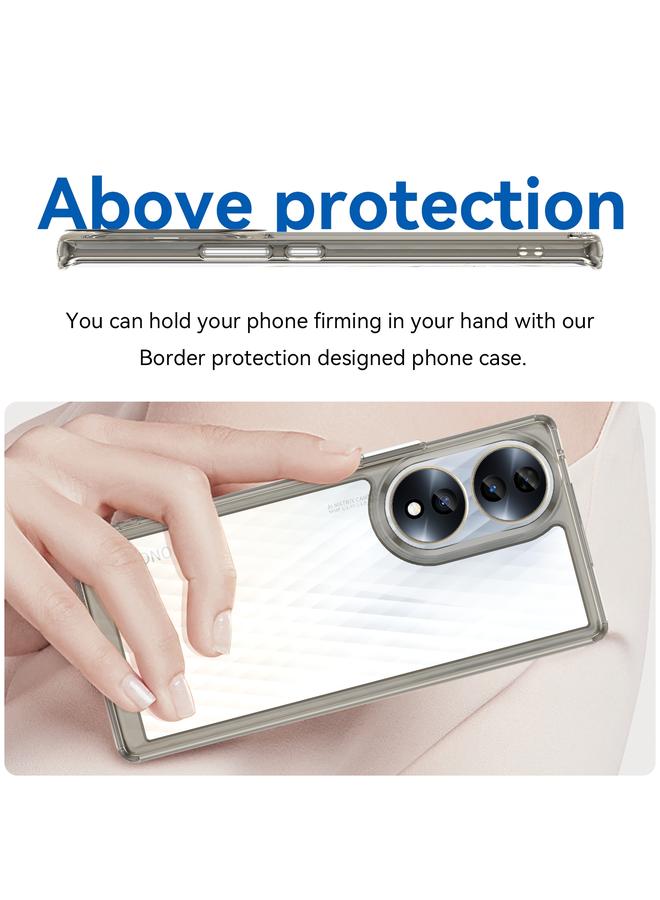 S-TOP Case For Honor 70 5G Colorful Series Acrylic + TPU Phone Case - Image 4