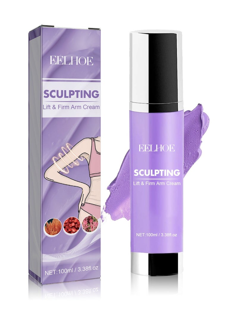 EELHOE Lift & Firm Arm Collagen Cream With Vitamin C, Cellulite Cream, Body Lotion Targets Wrinkles And Sagging For Tighter, Cellulite Remover For Shap Waist, Abdomen And Buttocks, Hot Cream 100ml - Image 1