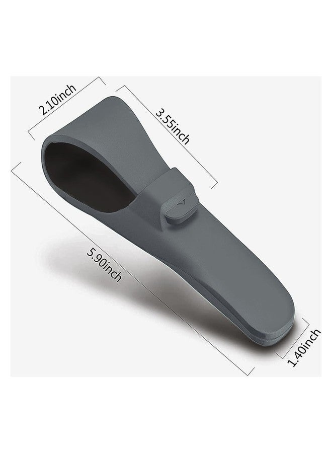 LinMei Silicone Travel Case Compatible With Men's Razor Home Use Portable Anti Fall Protective Cover Old-Fashioned Cover (Gray) - Image 2