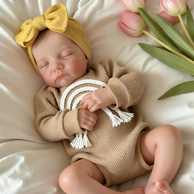 iCradle Reborn Baby Dolls 19inch Soft Body Realistic Newborn Baby Dolls Real Life Doll with Clothes and Bottles Toys Set for Kids Age 3 - Image 4