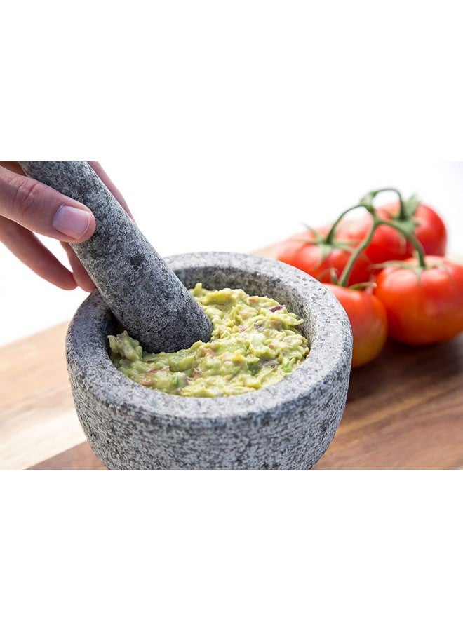 Subaa Mortar and Pestle Set | Ginger Garlic Crusher for Kitchen Unpolished Heavy Stone Material | Best Masher Kitchen Tool | okhli and musal | Ammi kallu 4 Inch Dia - Image 4