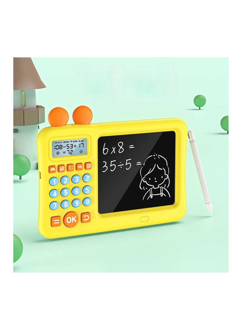 AROAQ Learning Educational Toys, Toddler Maths Games for 4 5 6 7 8 9 Year Old Boys and Girls Kids, Smart Children Numberblocks Training Machine & LCD Drawing Scribble Boards Montessori Toy(1 Pack) - Image 1