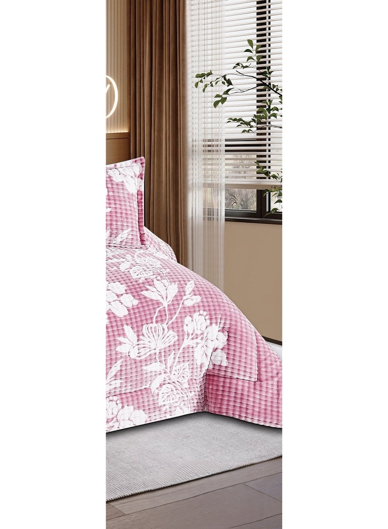 مارك مفرش نفرين سرير شتوي بتصميم مشجر  فخم مقاس 240*260 سم - Image 4