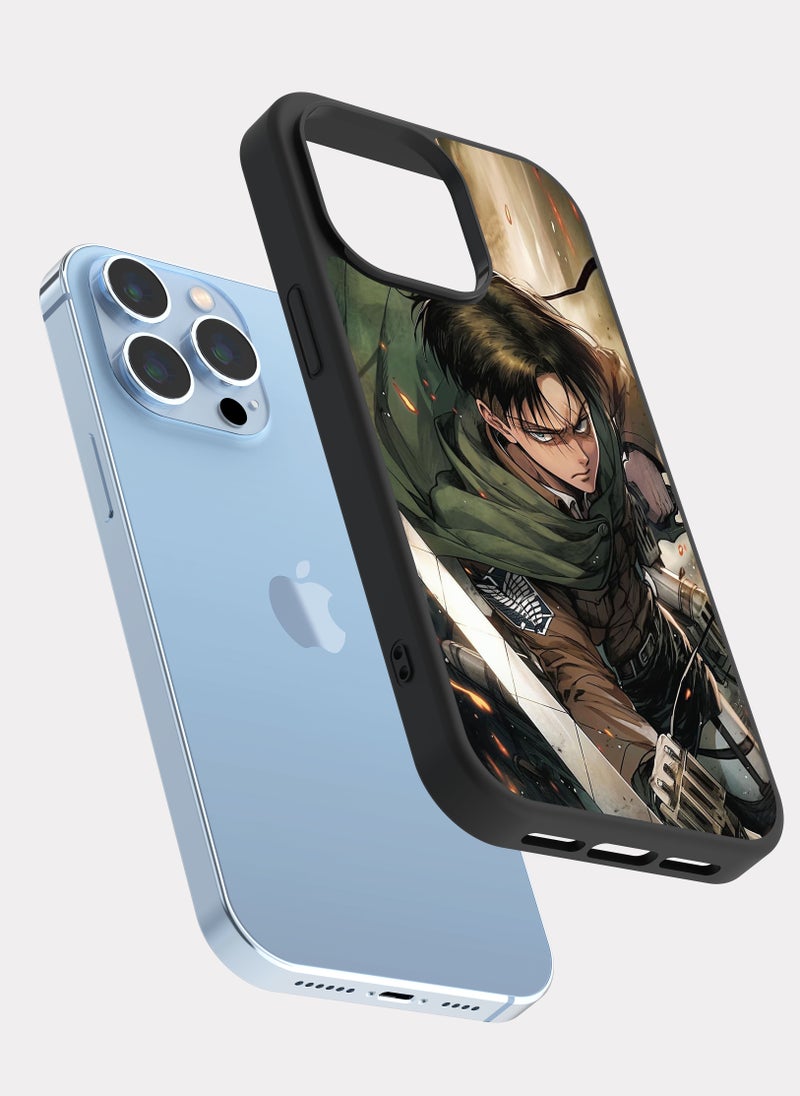 PXLAAT iPhone 13 Pro Max case cover Levi Ackerman Attack on Titan - Image 2
