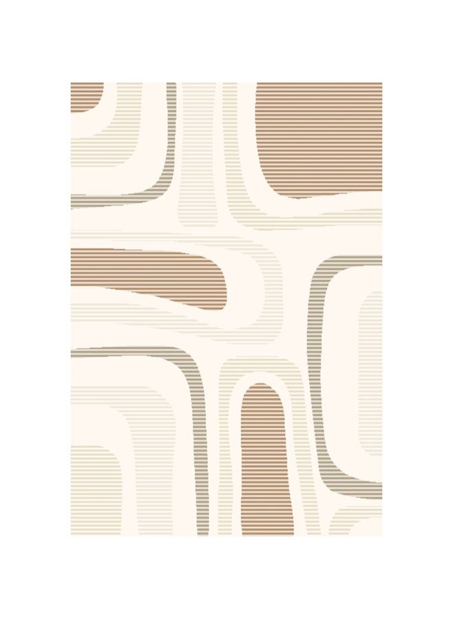 DANUBE HOME La Perle Modern Abstracts Rug |Washable Modern Rugs Style | Polypropylene+Polyester Area Rug Floor Covering | Indoor Carpet For Living Room Dining Bedroom 160X230cm-White Rust-231200400519 - Image 4