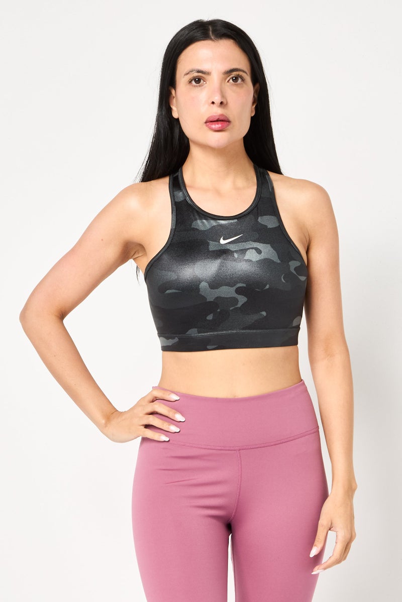 Nike Women Padded Brand Logo Training Sport Bra, Multicolor - Image 1