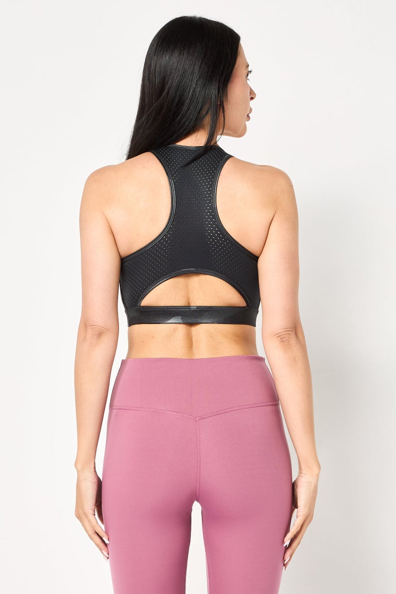 Nike Women Padded Brand Logo Training Sport Bra, Multicolor - Image 4